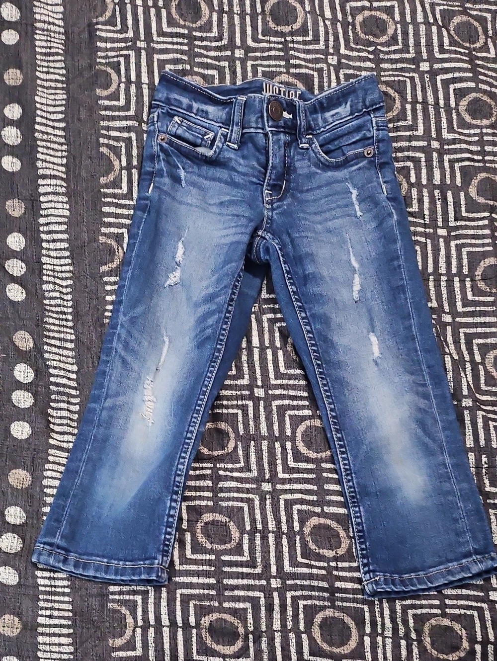 Justice Distressed Blue Denim Jean Capris for Kids